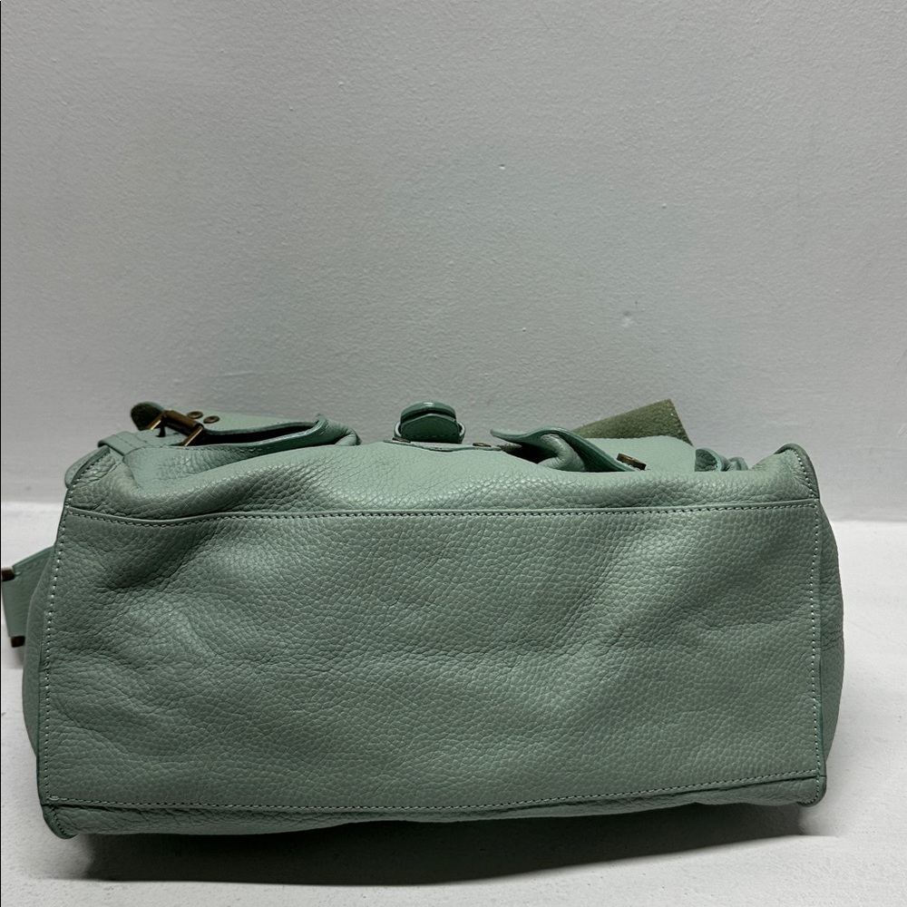 Mulberry Roxanne Satchel Bag Purse Studded Leather Limited Edition Green Gold - Picture 8 of 17